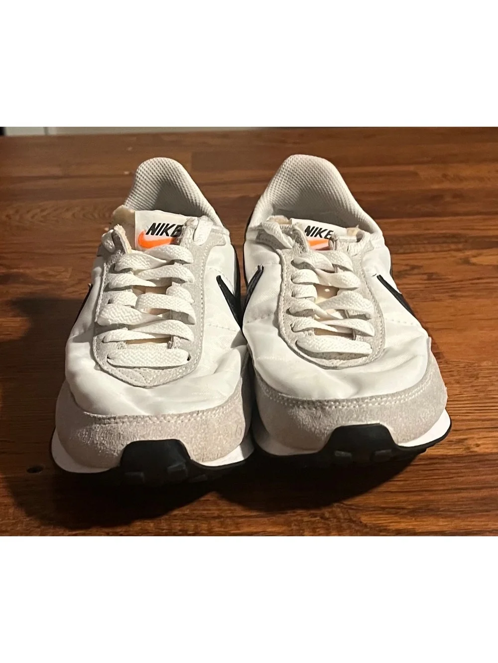 Nike Waffle Trainer 2 Running Shoes Size 6.5 White Black