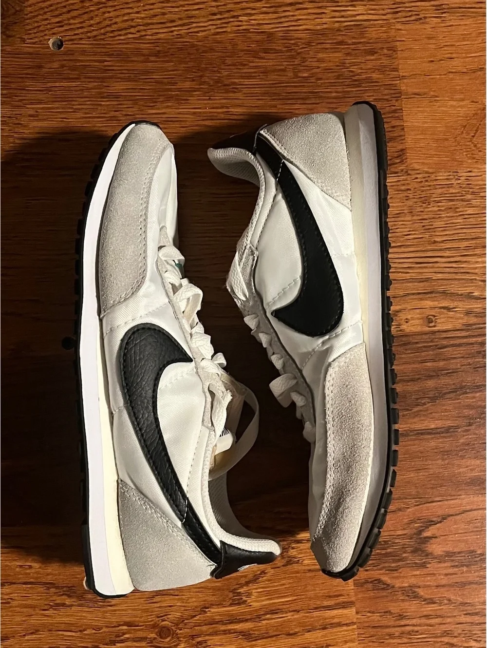 Nike Waffle Trainer 2 Running Shoes Size 6.5 White Black