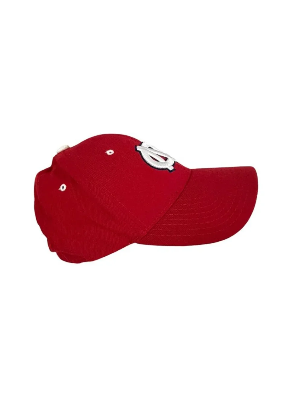 North Carolina Tar Heels Zephyr Fitted Baseball Cap Red White Embroidered NCAA A