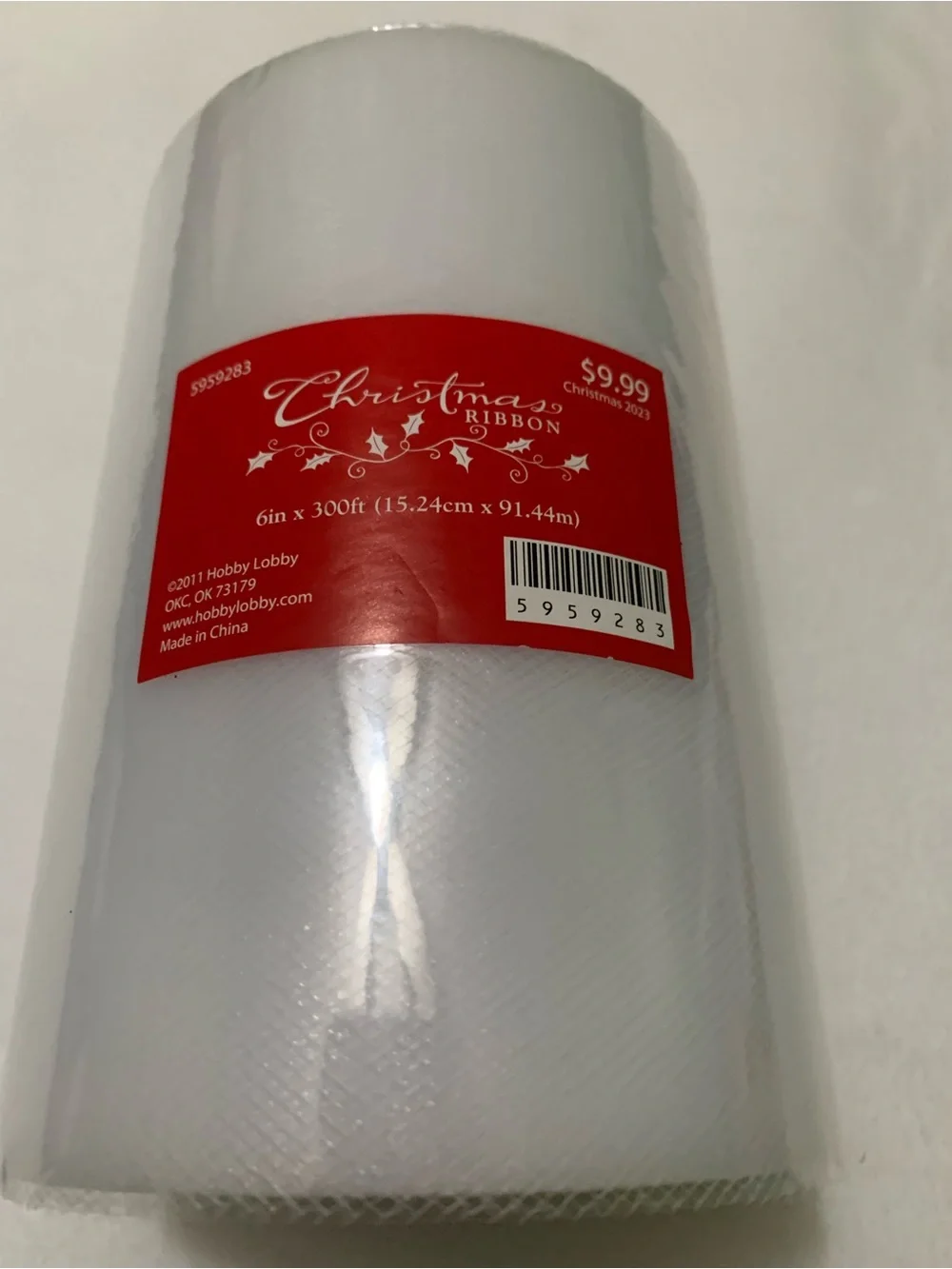 Hobby Lobby three rolls