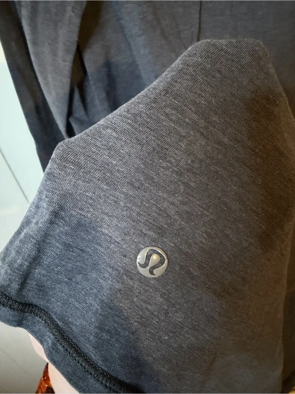 lululemon athletica Long Sleeve Crew Pocket Tee in Dark Charcoal