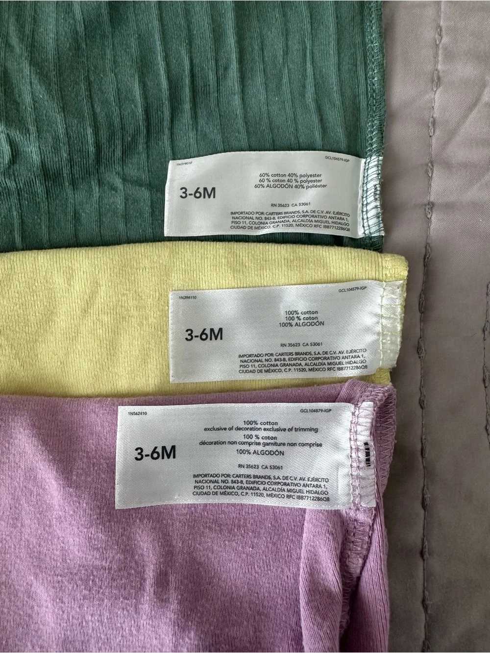 Carters short breathable