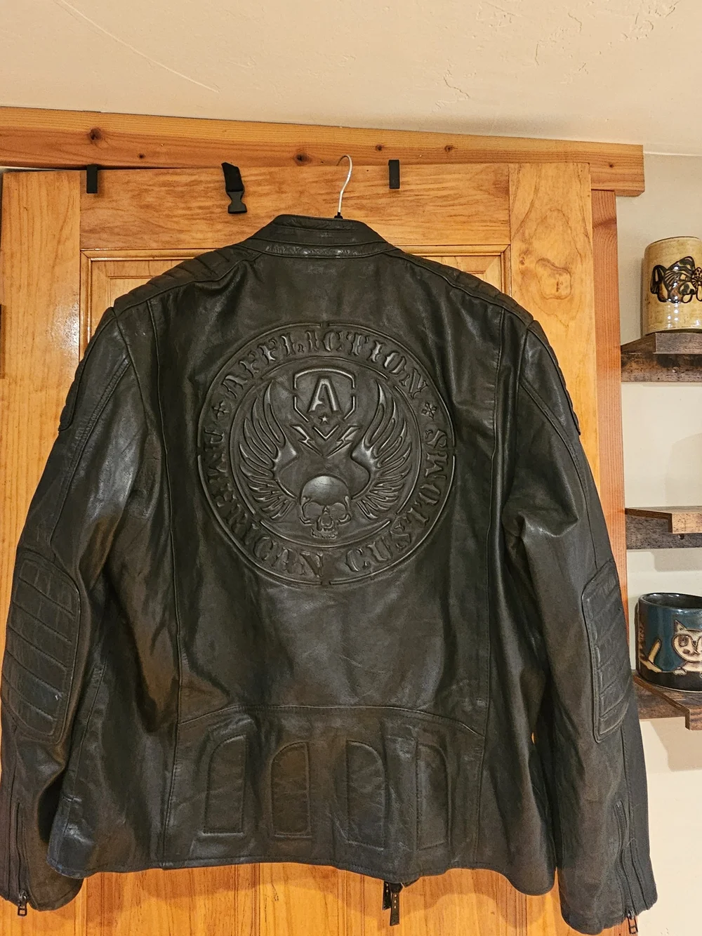 Affliction branded bomber