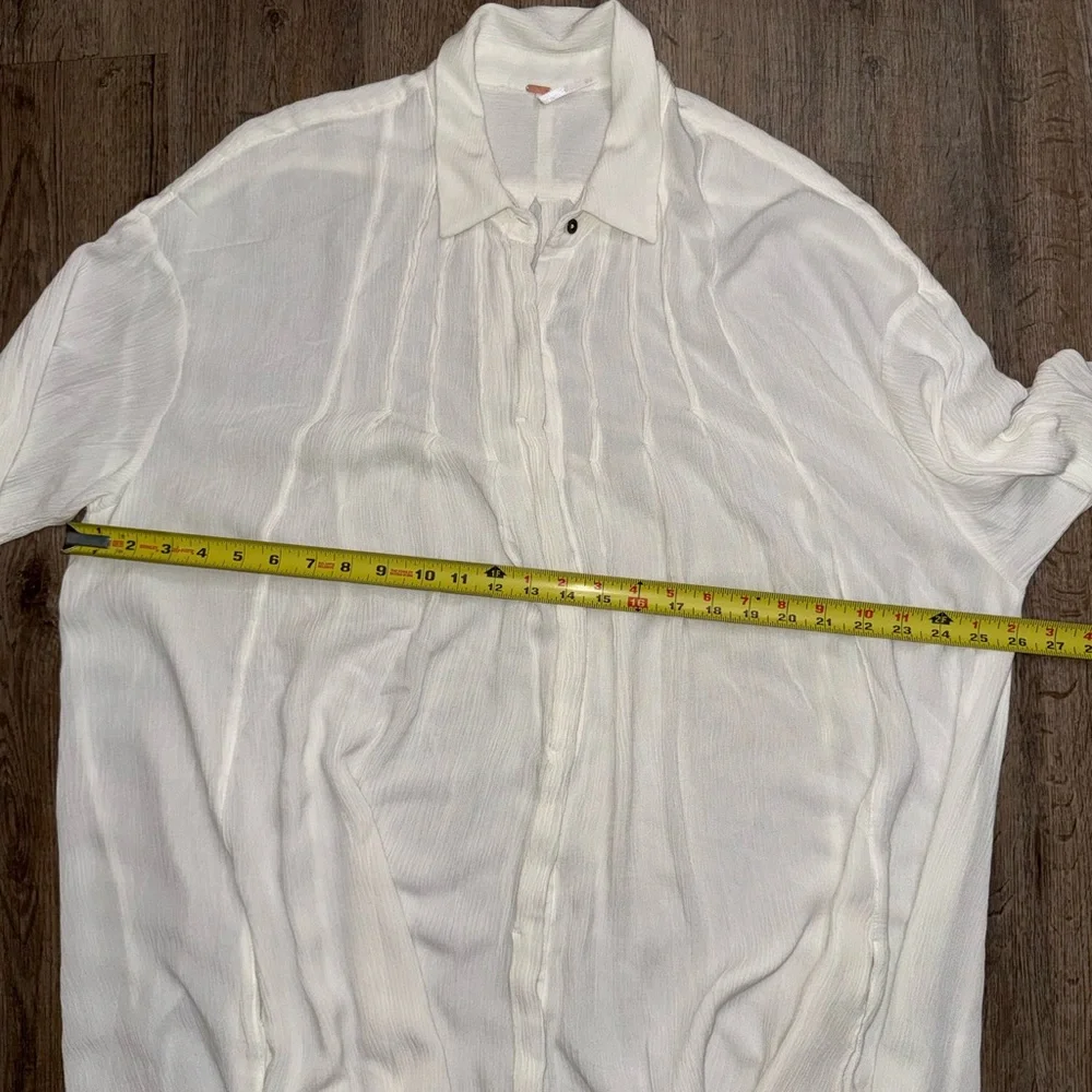 Free People • Oversized Button Down Shirt Dress