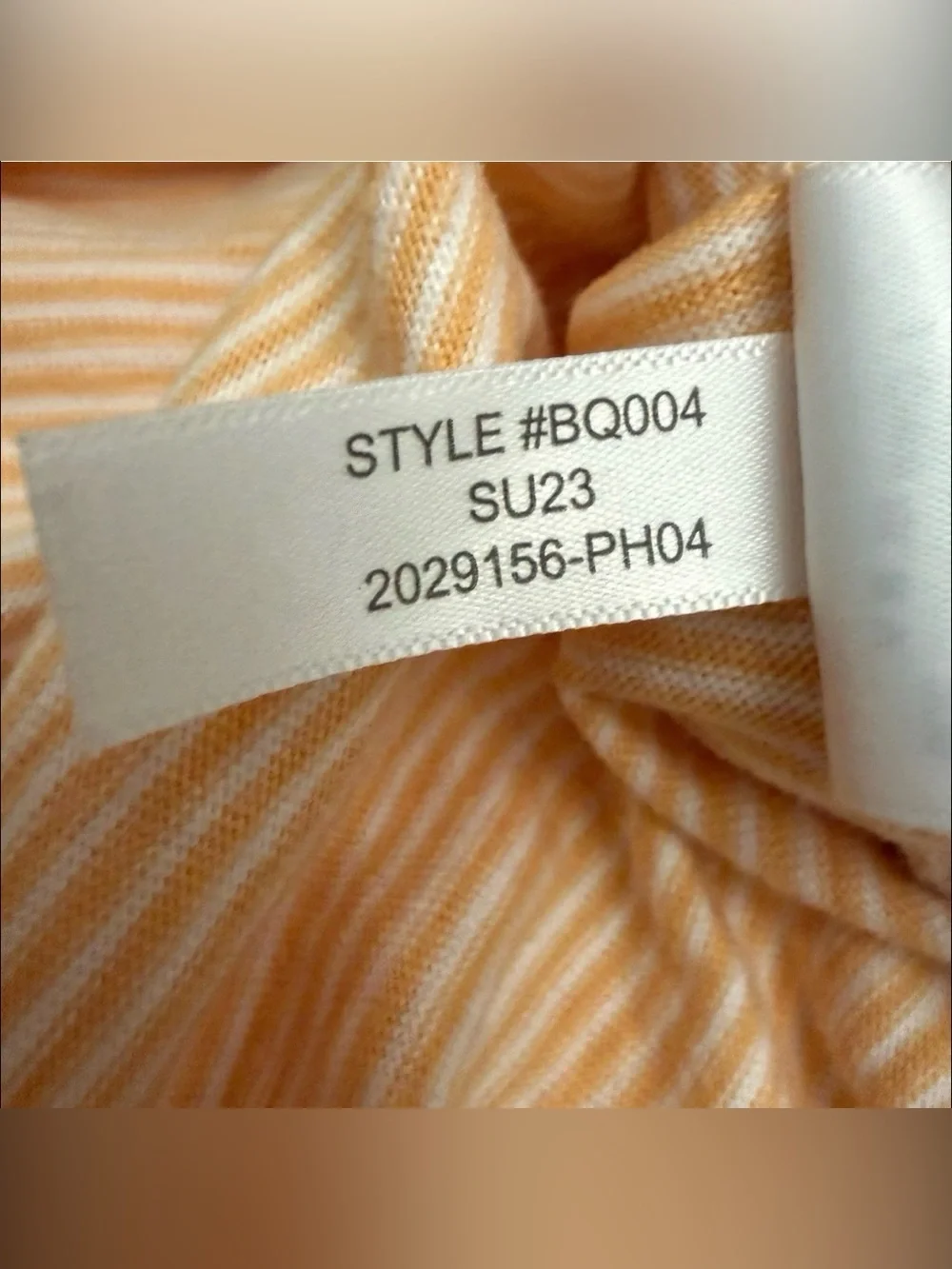 J Crew Men Striped Slub Cotton Short Sleeve Pocket Polo Shirt Small Orange White