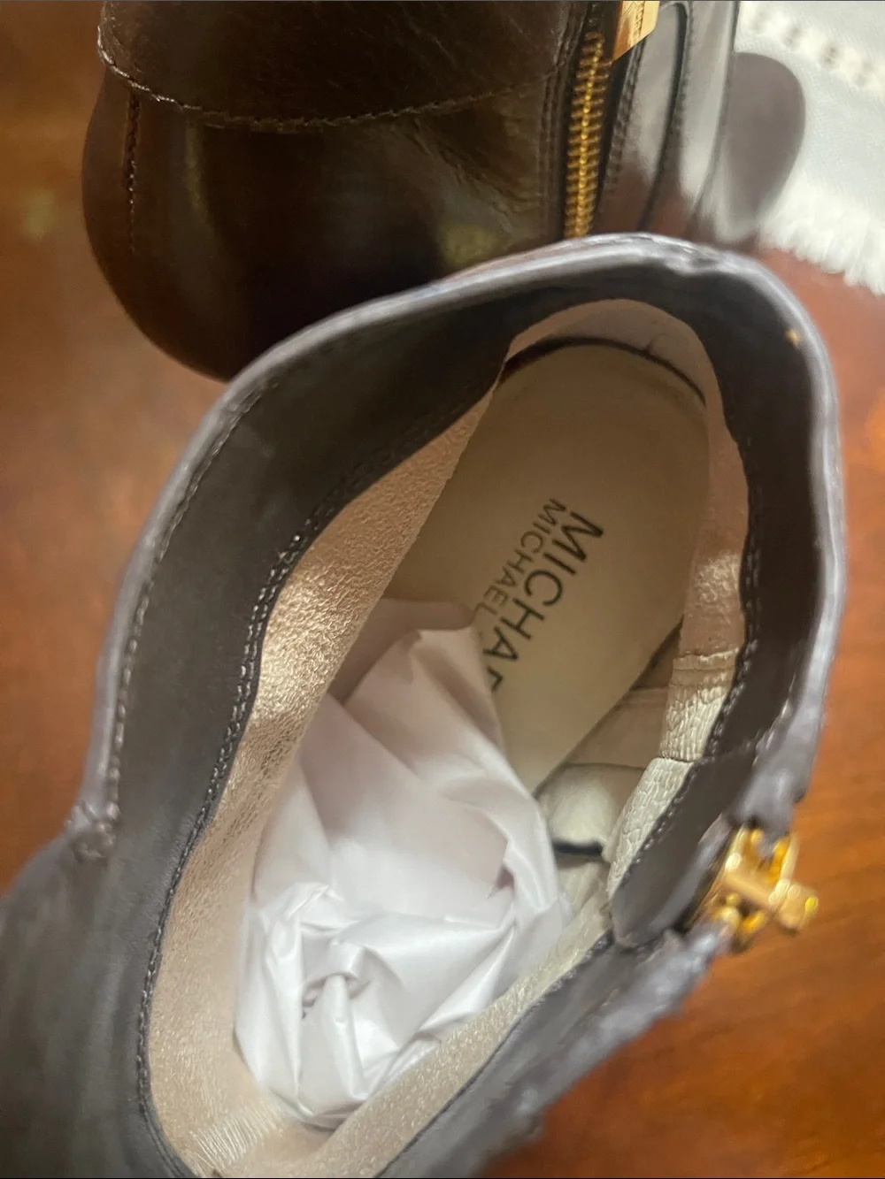 Michael Kors flair pointed brown
