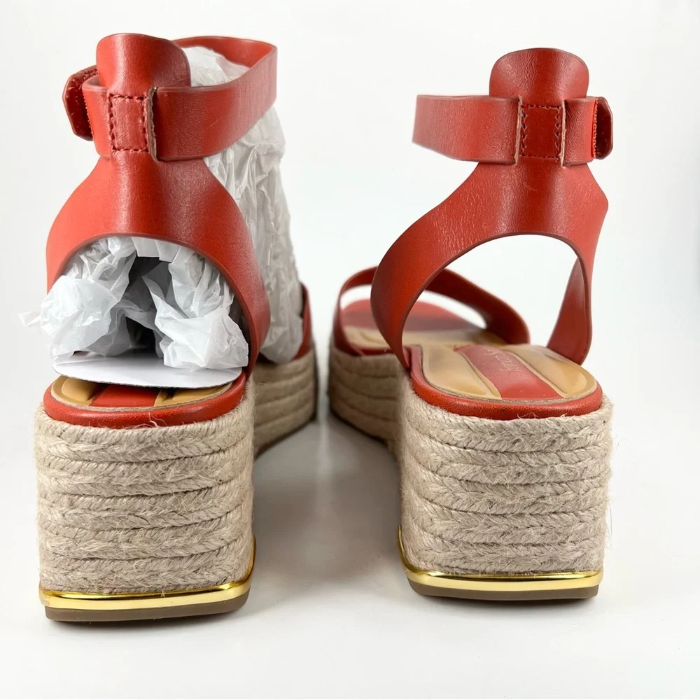 Franco Sarto vibrant gold sandals