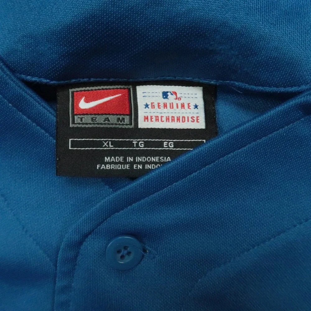 VINTAGE Chicago Cubs Jersey Mens Extra‎ Large Blue Nike Team Embroidered Blank