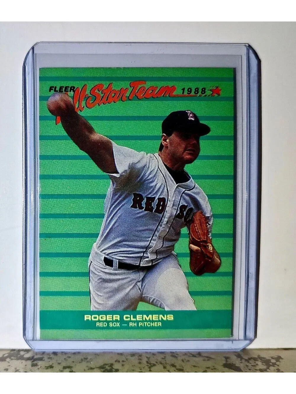 Roger Clemens 1988 Fleer All-Star Team MLB #4 Baseball Card Boston Red Sox