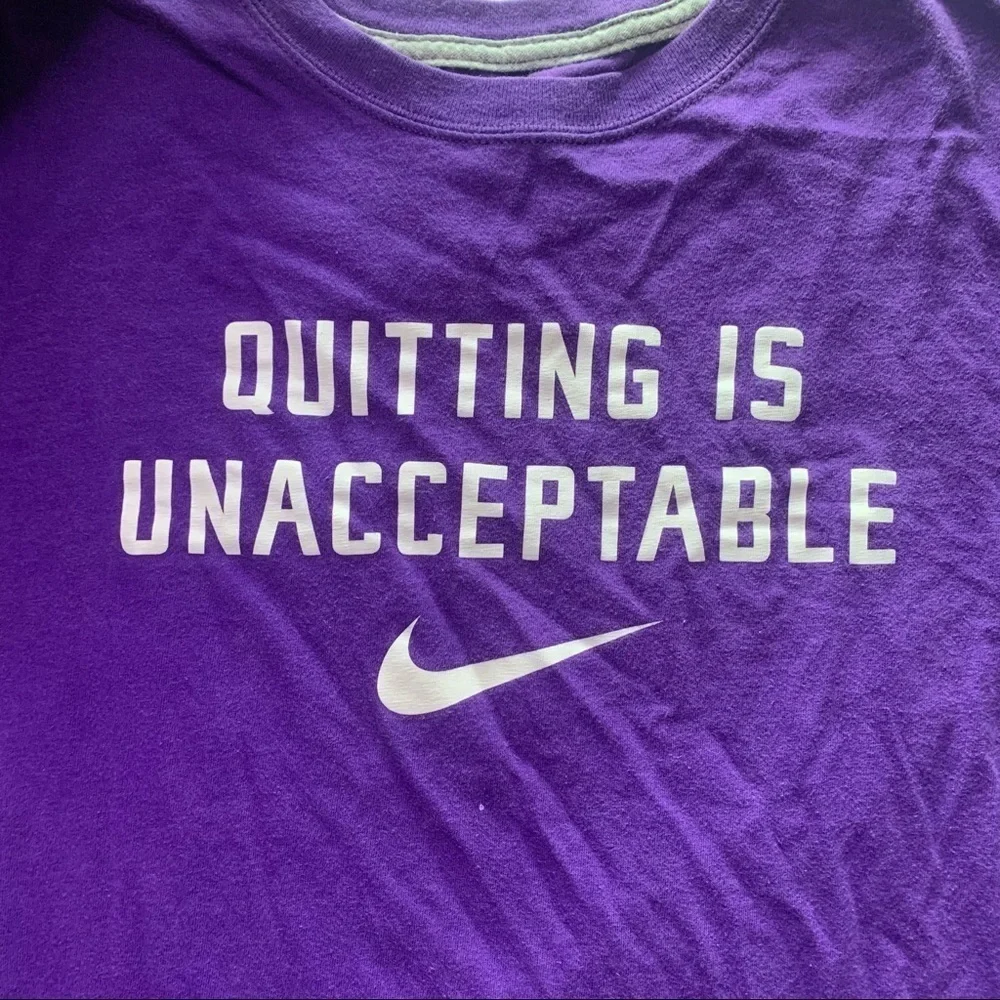 Nike quitting unacceptable