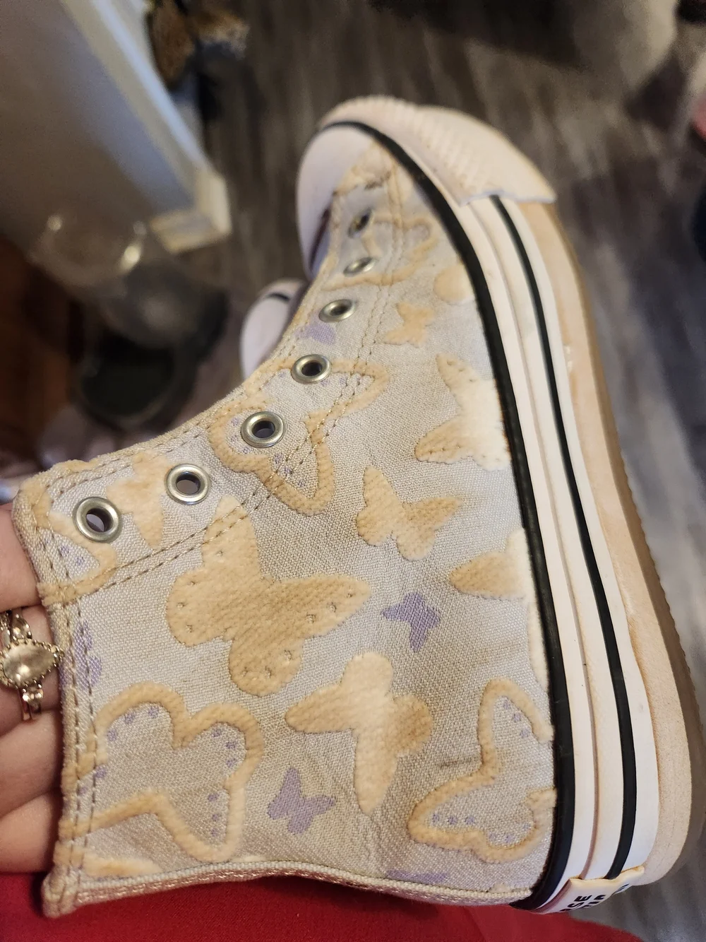 Converse top high lace