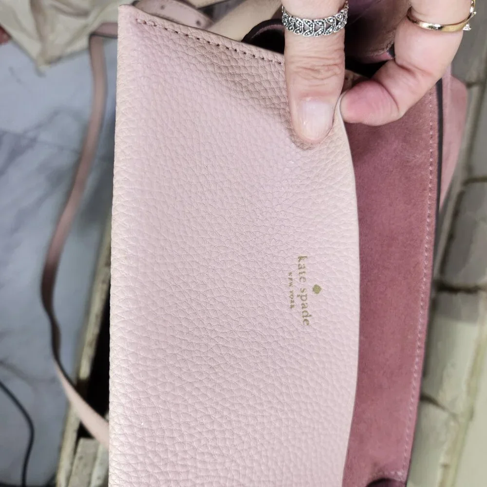 Euc Kate Spade Pershing Street Ava Warm Vellum Pink Crossbody Bag Purse