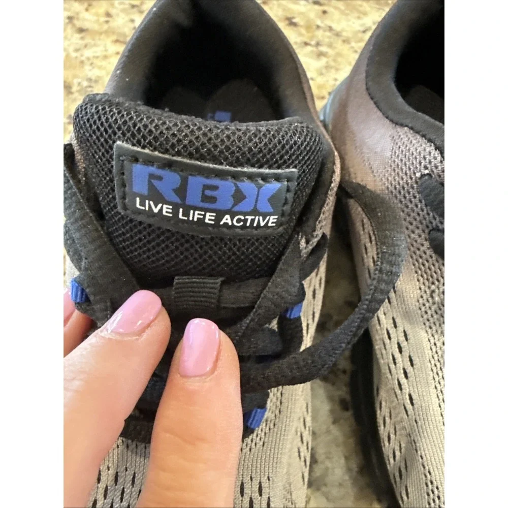 RBX‎ Youth Mack Athletic Lace-Up Sneakers CD4 Gray/Blue size 1.5 (4286)