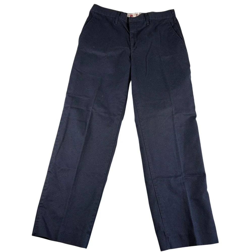 VTG Northwest Airlines by Brookhurst Chino Pants Mens 32 Navy Workwear Heritage