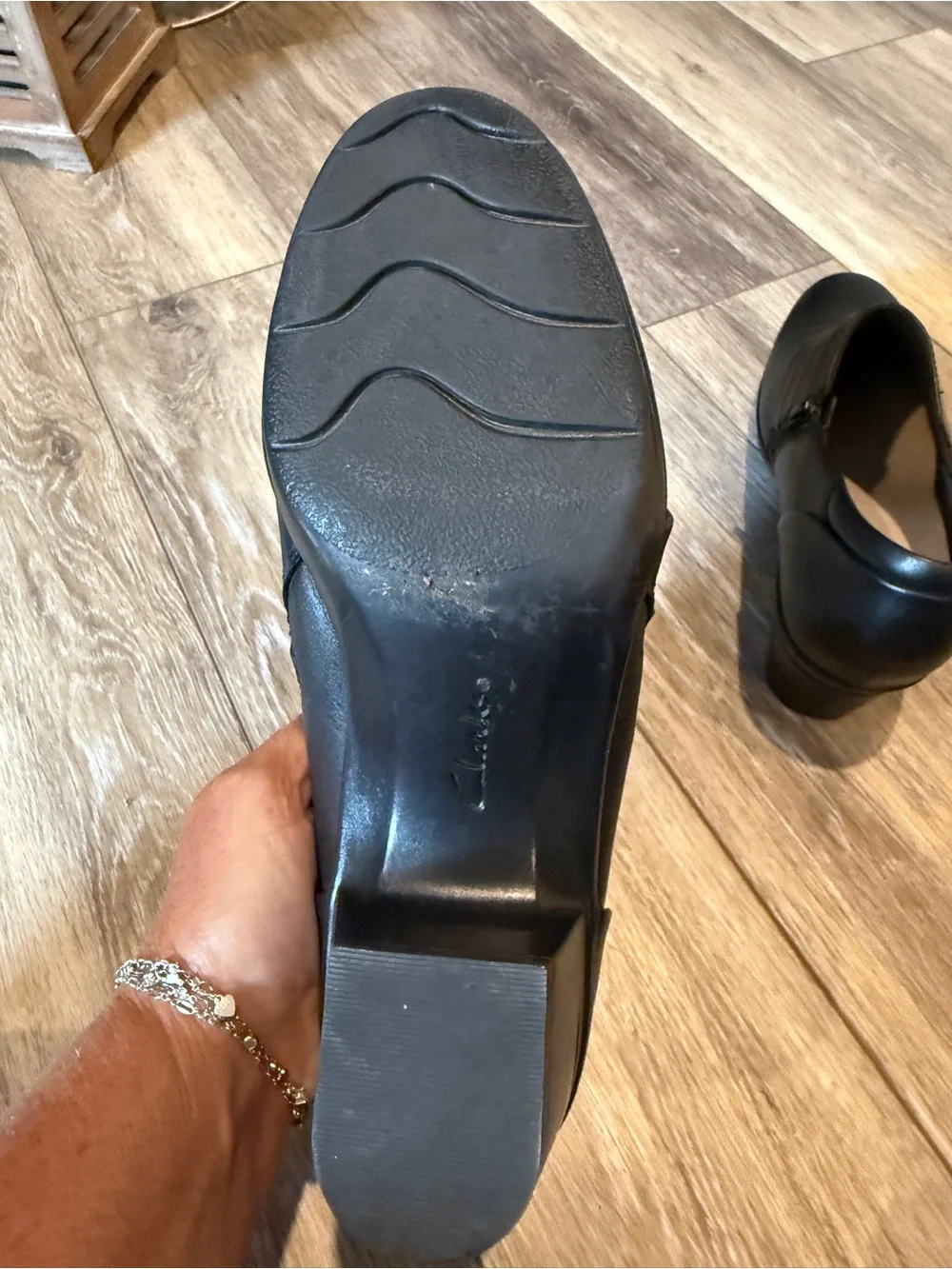 Clarks sleek black