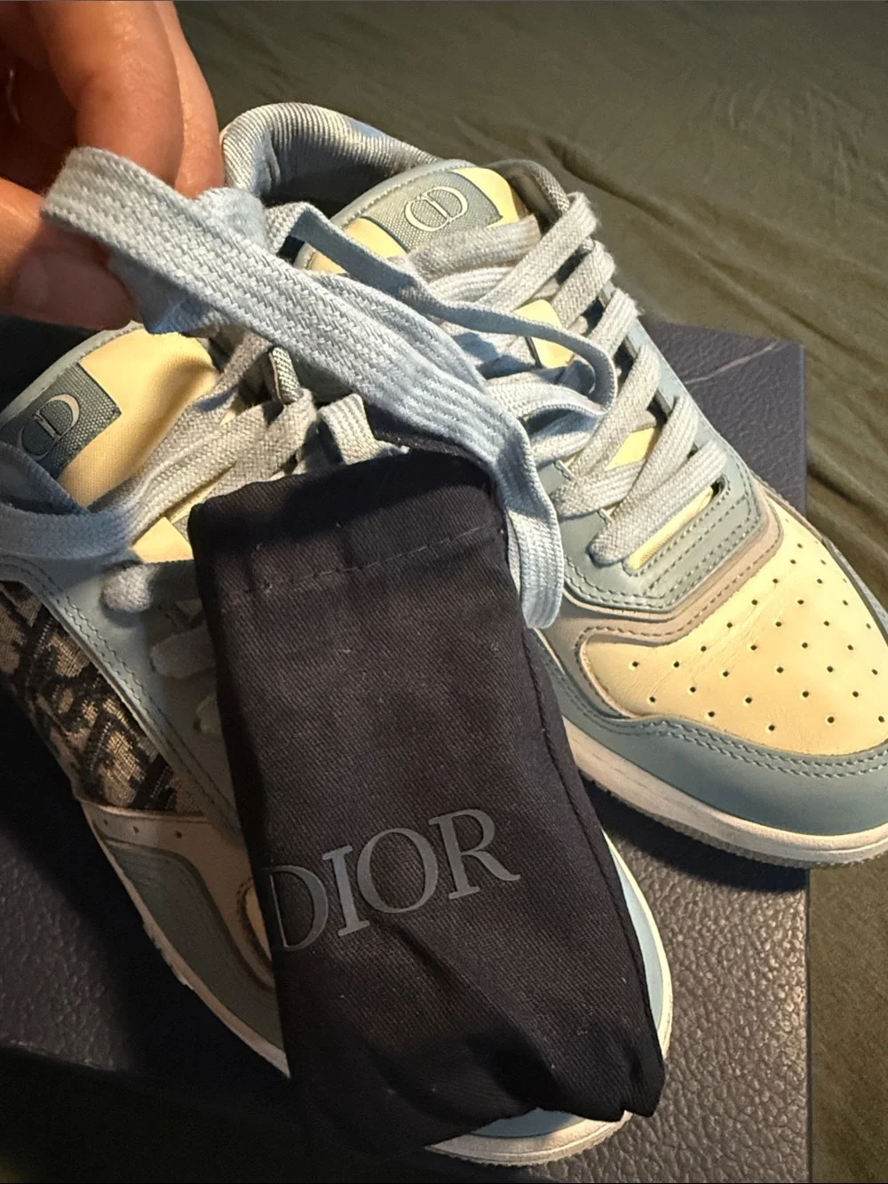 Dior box low leather