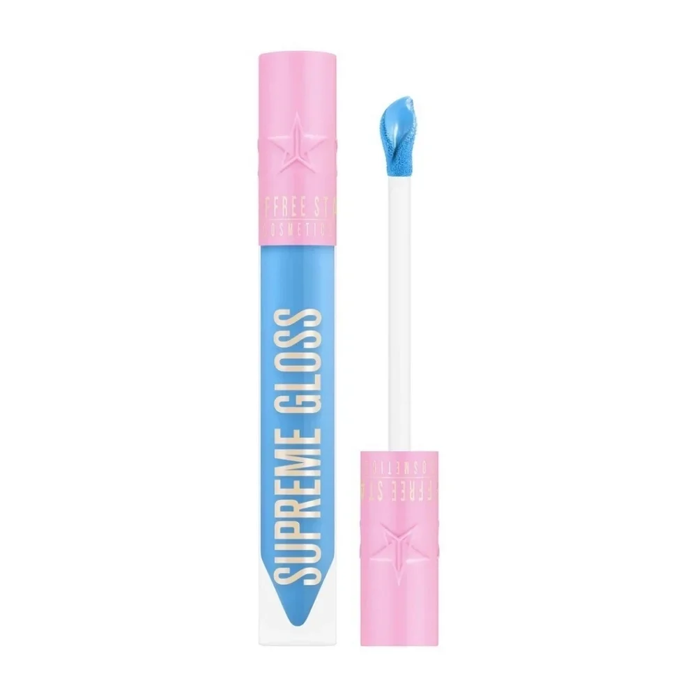 NIP Jeffree Star Supreme Gloss Full Pigment Lip Gloss Blue Balls Box Imperfect
