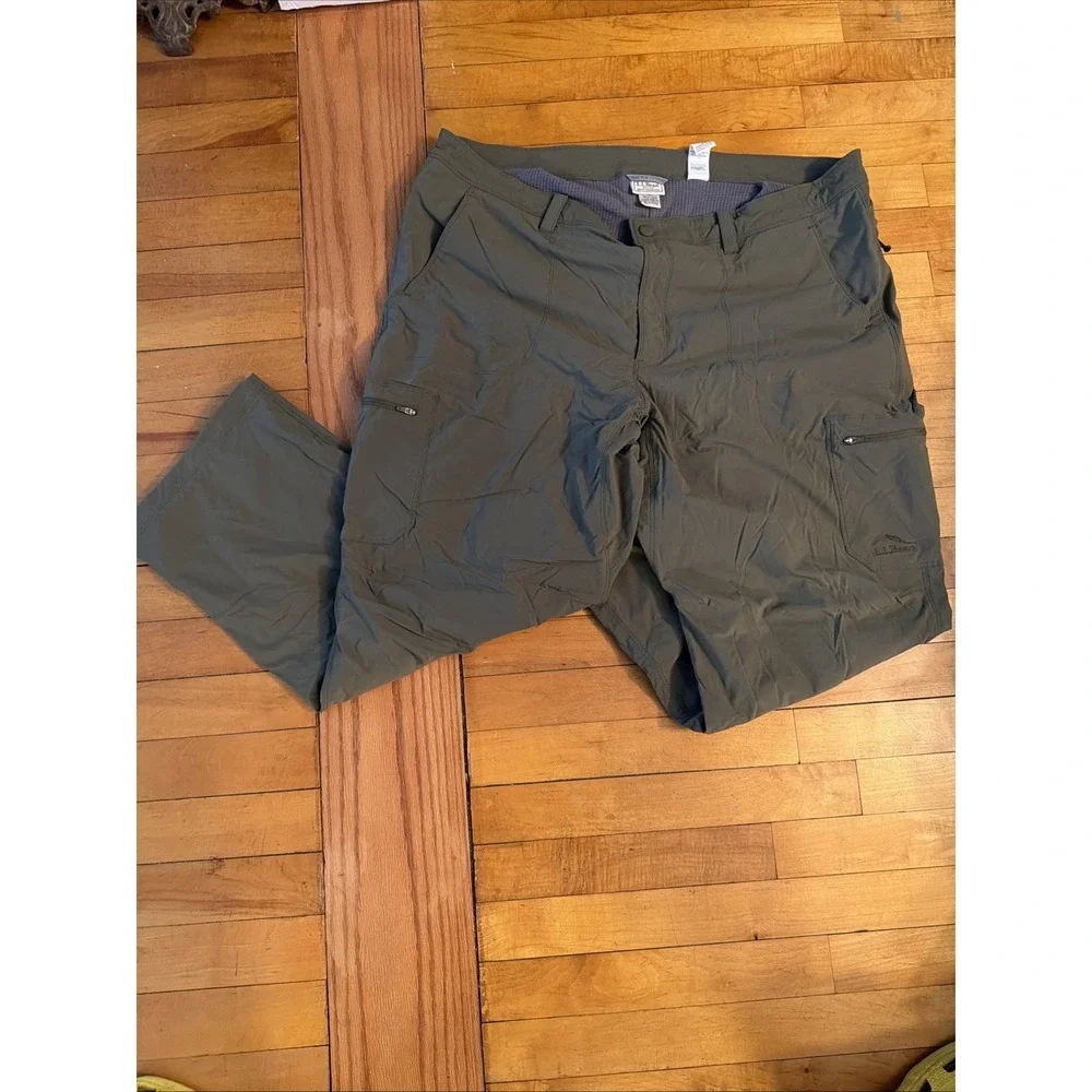 LL Bean Pants Mens 40x29 Cresta Fleece Lined Hiking Quick dry Sun Protection