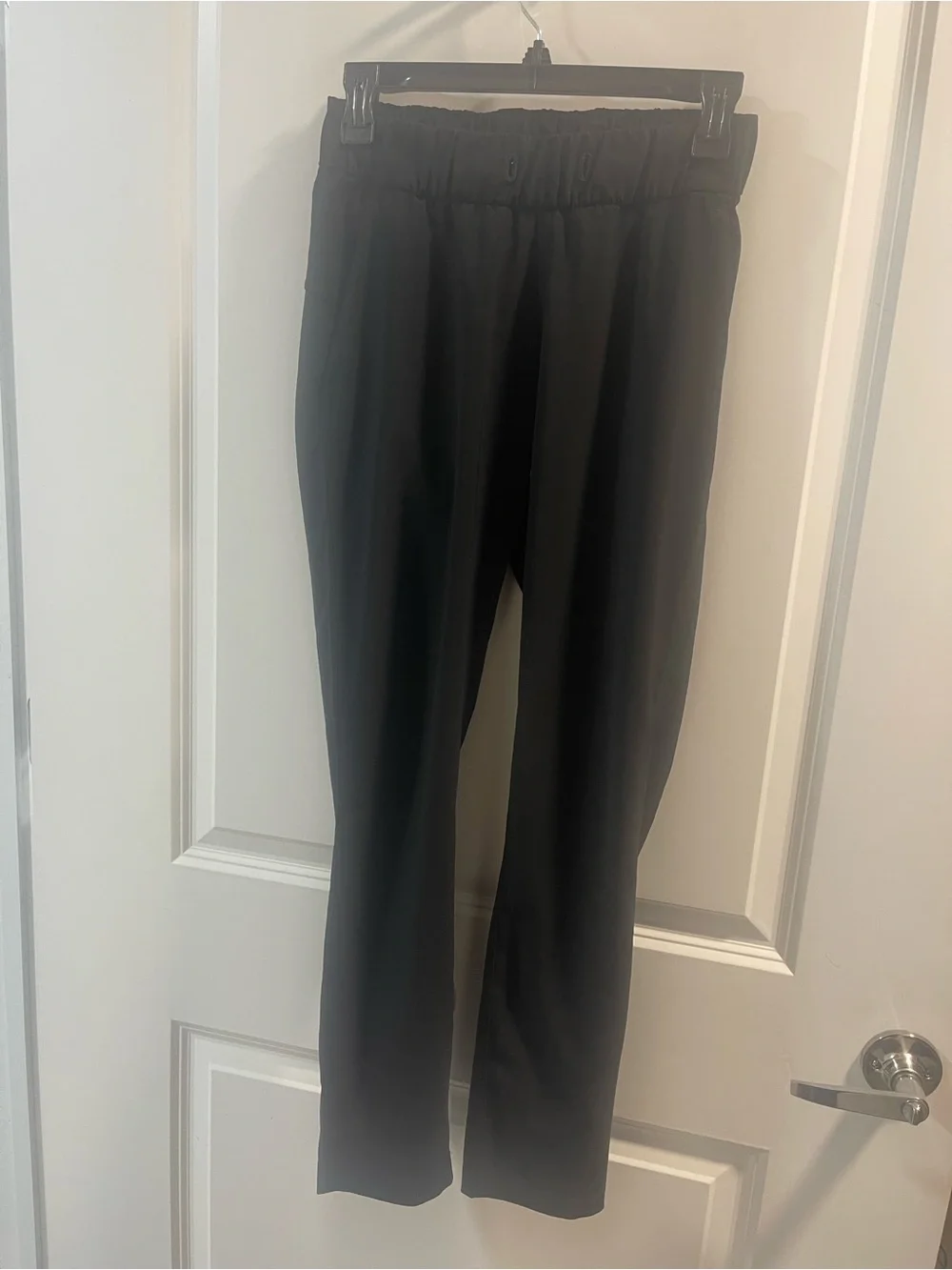 lululemon Drawstring Missing athletica Black Elastic Waist Performance Pants