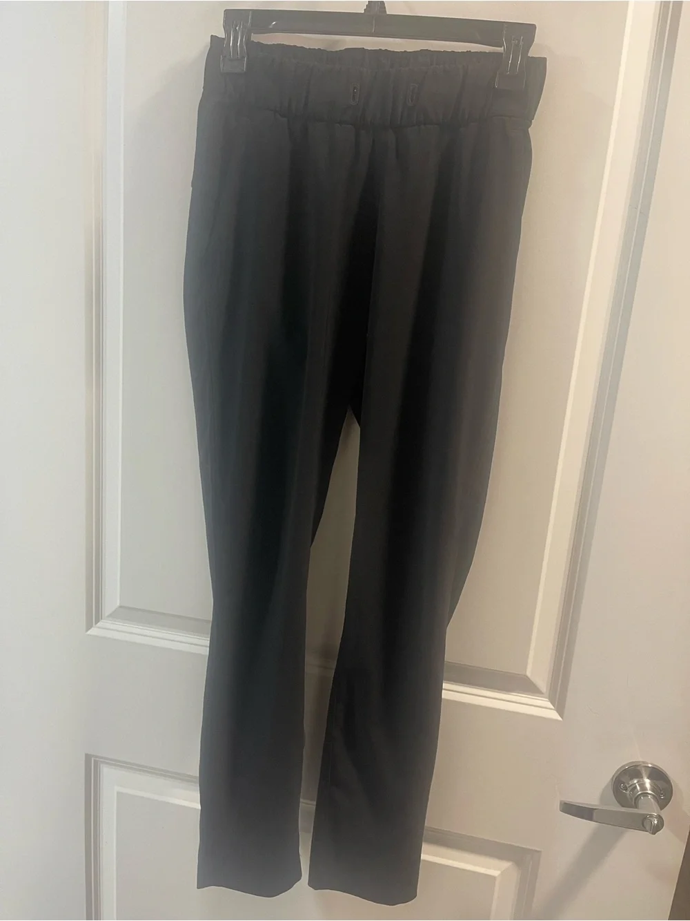 lululemon Drawstring Missing athletica Black Elastic Waist Performance Pants