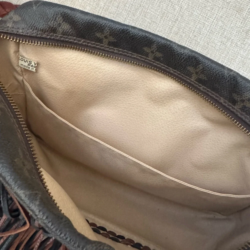 Louis Vuitton Monogram Brown Fringe Crossbody Bag