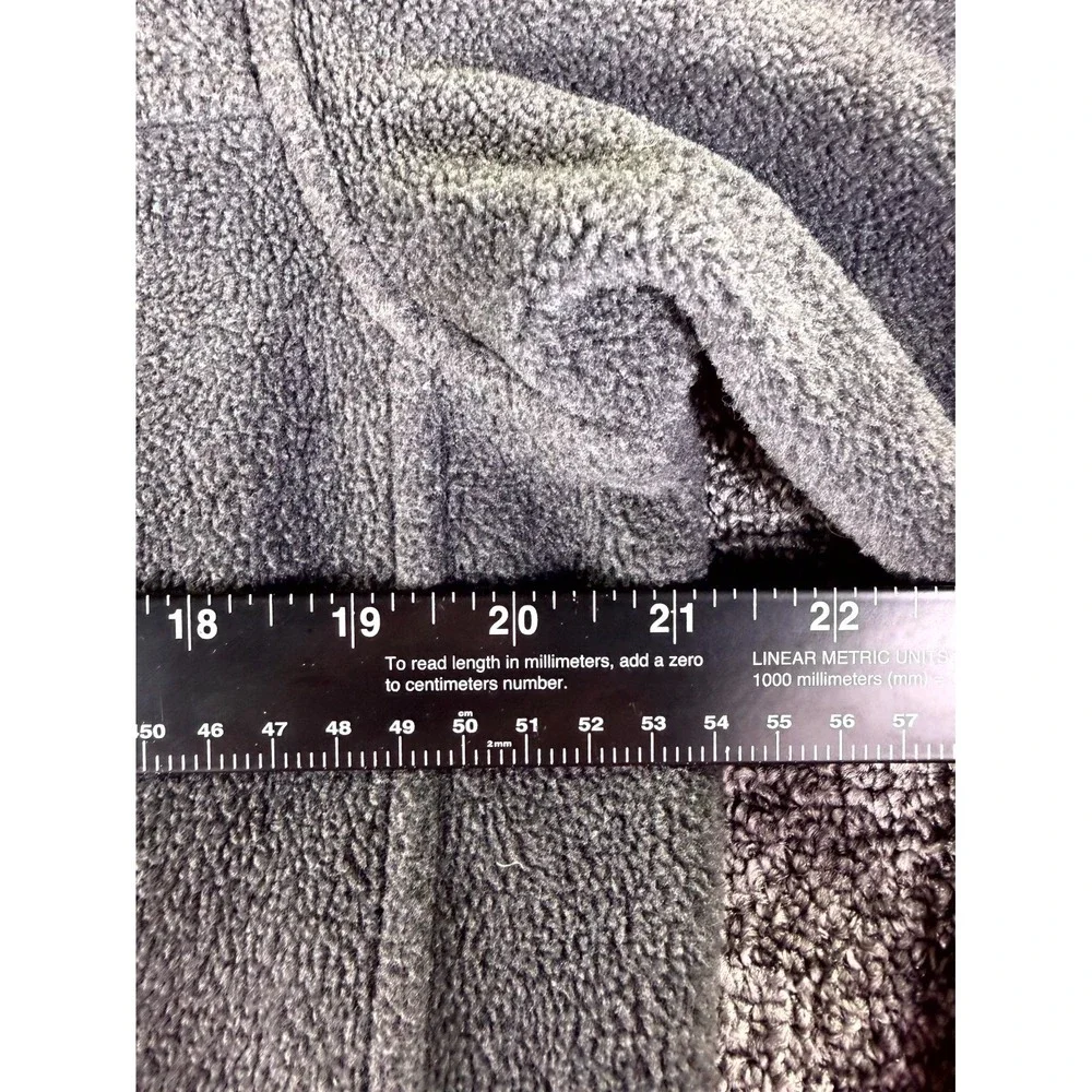 Columbia Fleece Jacket Mens Medium Gray KC Logo Toggle Hem Full Zip Outdoor