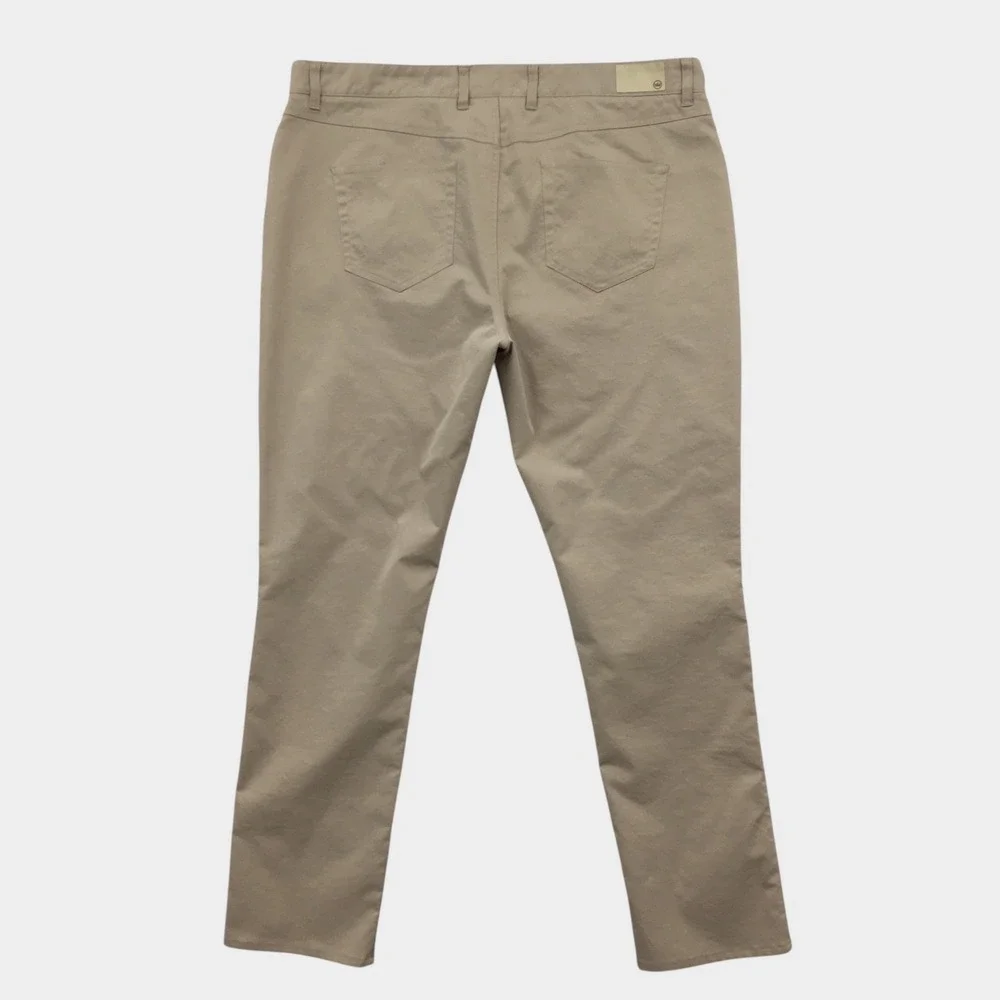 Peter Millar EB66 Performance Five Pocket Pants Khaki Tan Mens 40x32 Golf Pants