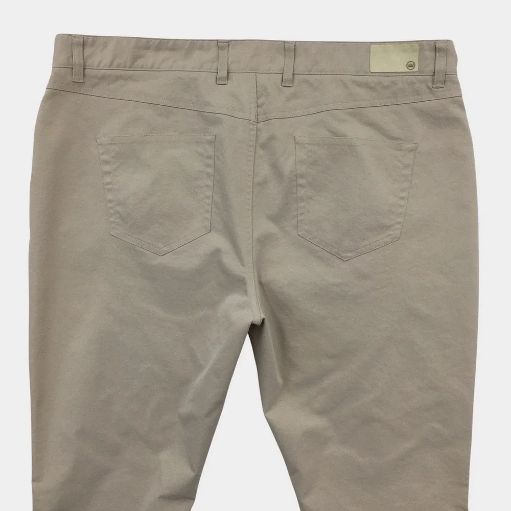 Peter Millar EB66 Performance Five Pocket Pants Khaki Tan Mens 40x32 Golf Pants