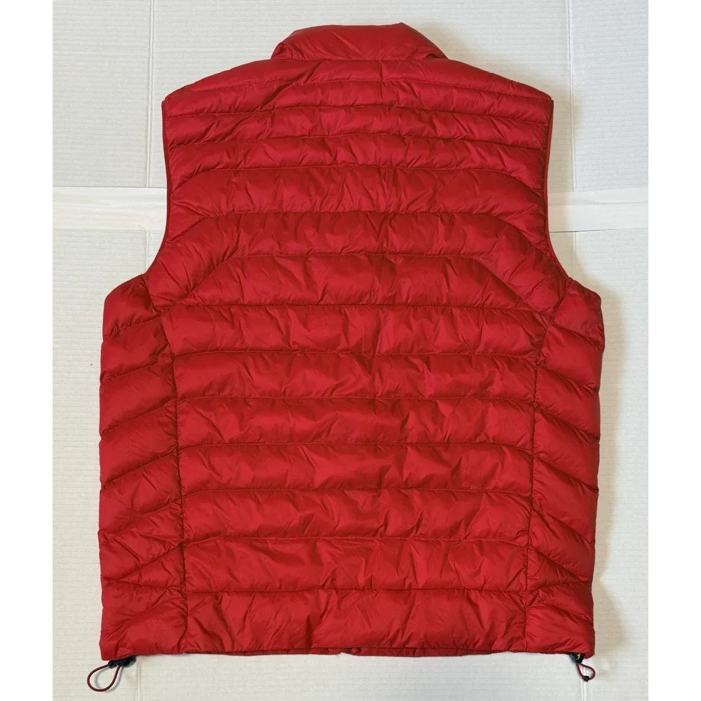 POLO RALPH LAUREN - Men's Puffer Vest - Red Quilted Full Zip - Size Medium