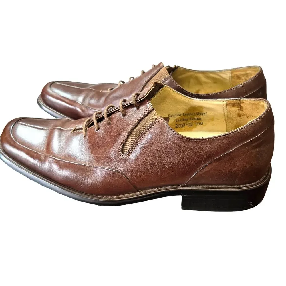 Fratelli Select 10 M Leather Brown Men's Dress Shoe Oxford Derby Brogues 10M