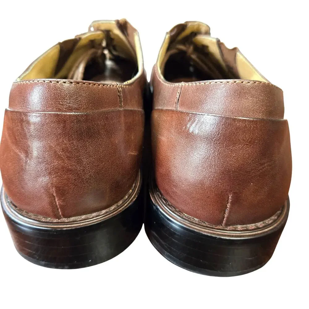 Fratelli Select 10 M Leather Brown Men's Dress Shoe Oxford Derby Brogues 10M