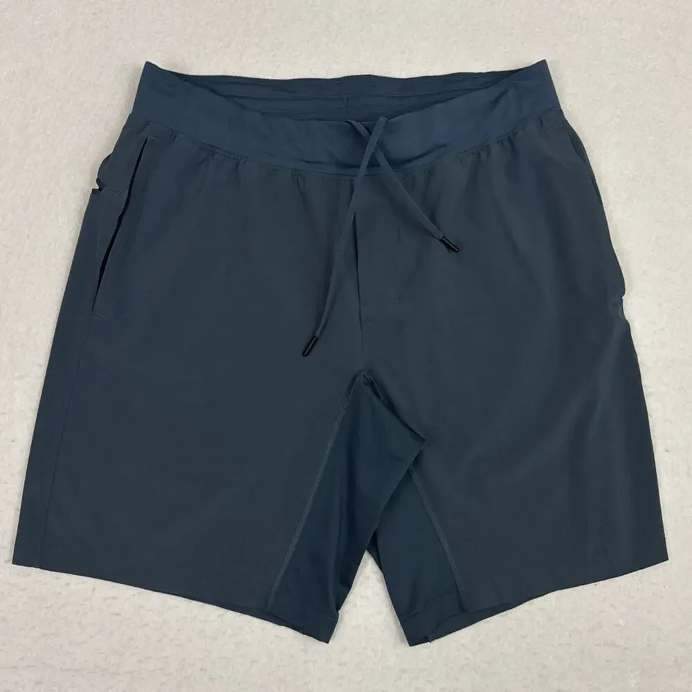 Lululemon T.H.E. Short 9” Linerless Mens XL Blue Training Gym Shorts