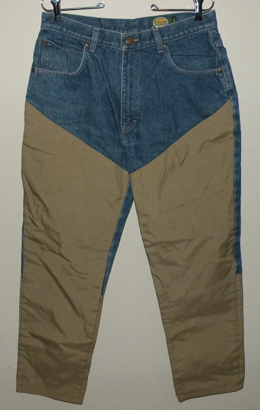 Cabela’s Men’s Nylon Brush Guard Jeans 32 x 31 Blue Snake Guard