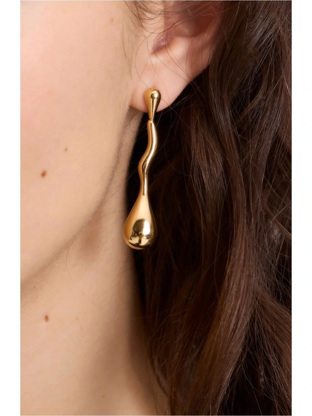 KATE SPADE Molten Linear Drop Earrings - Gold Tone