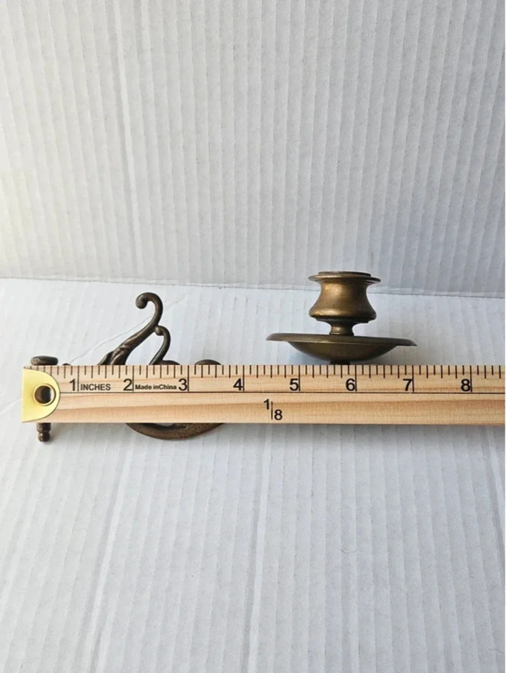 Vintage Art Nouveau brass piano candle sconces swivel wall holders cottagecore