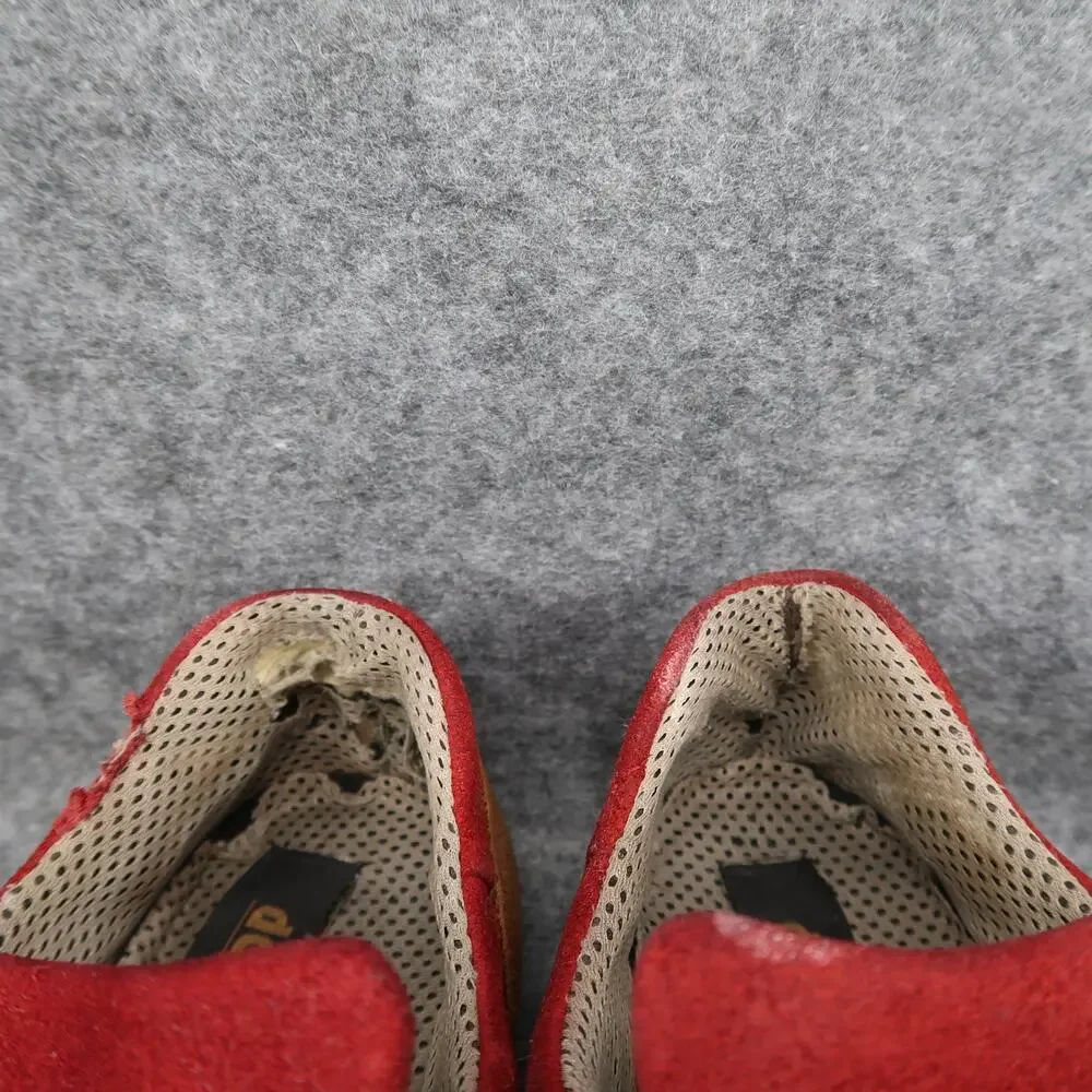 Dollhouse Shoes Womens 6 Casual Sneakers Y2k Retro Leather Square Toe Red Brown