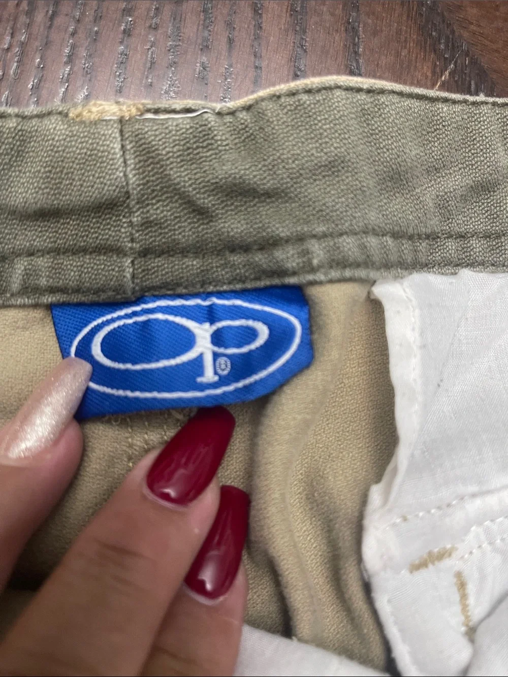 Vintage OP Men's Cargo Shorts in beige