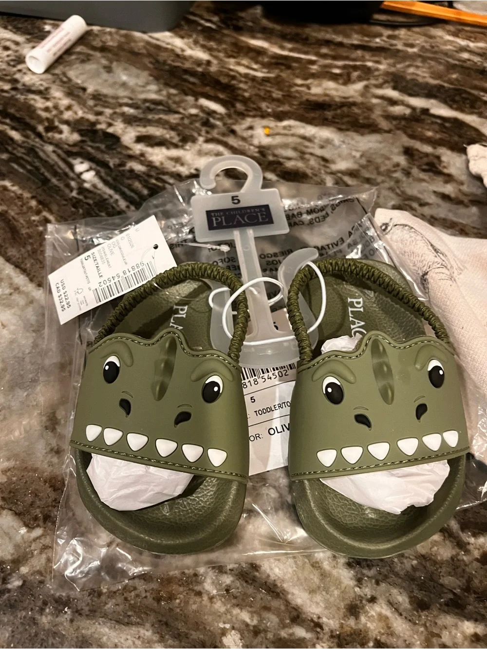 NWT children’s place Dino sandals