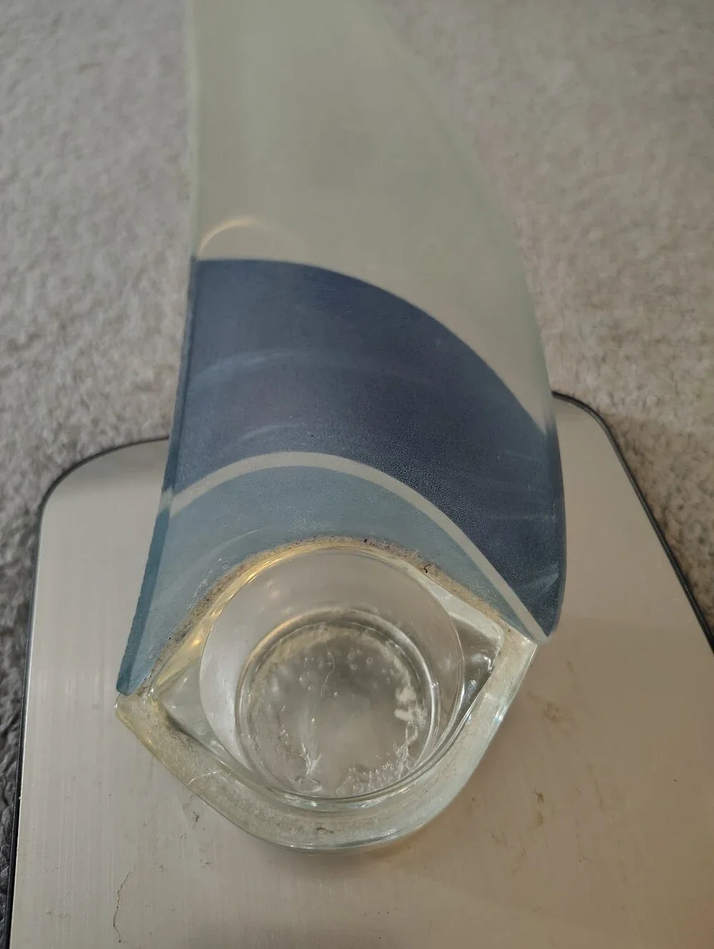 Source Unknown shaped frosted glass