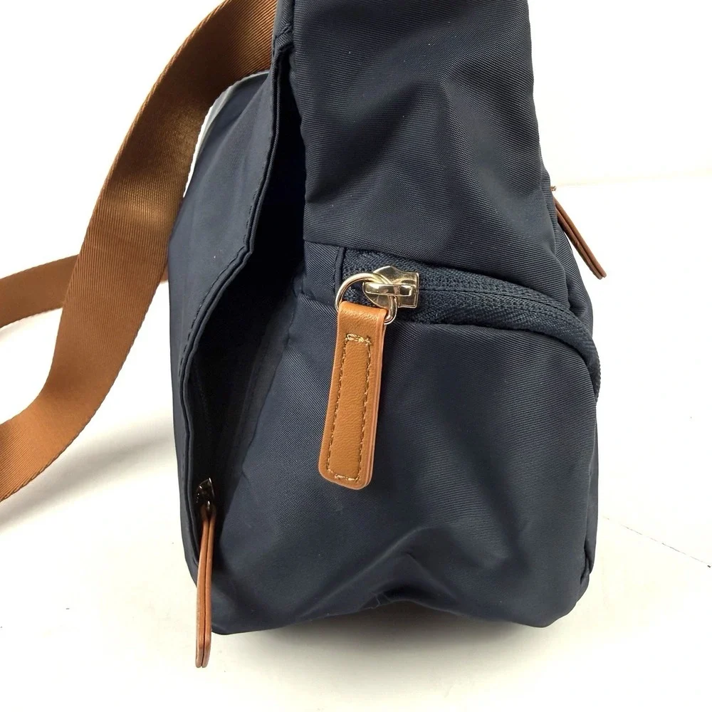 Nordace Siena Hobo Crossbody Bag Navy BLUE Sand RFID Travel Purse Brand New
