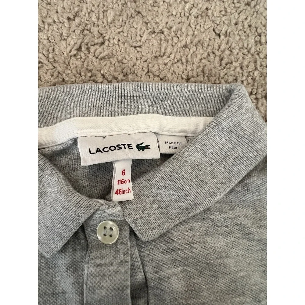 Lacoste girls gray
