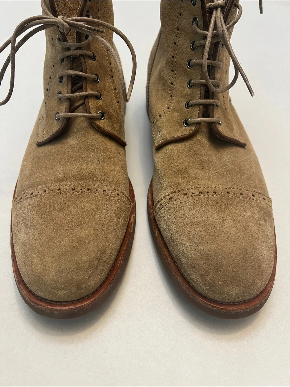 AQUATALIA MENS CARTER US 11.5 WEATHERPROOF LACE UP CAP TOE BOOTS ANKLE BOOTS