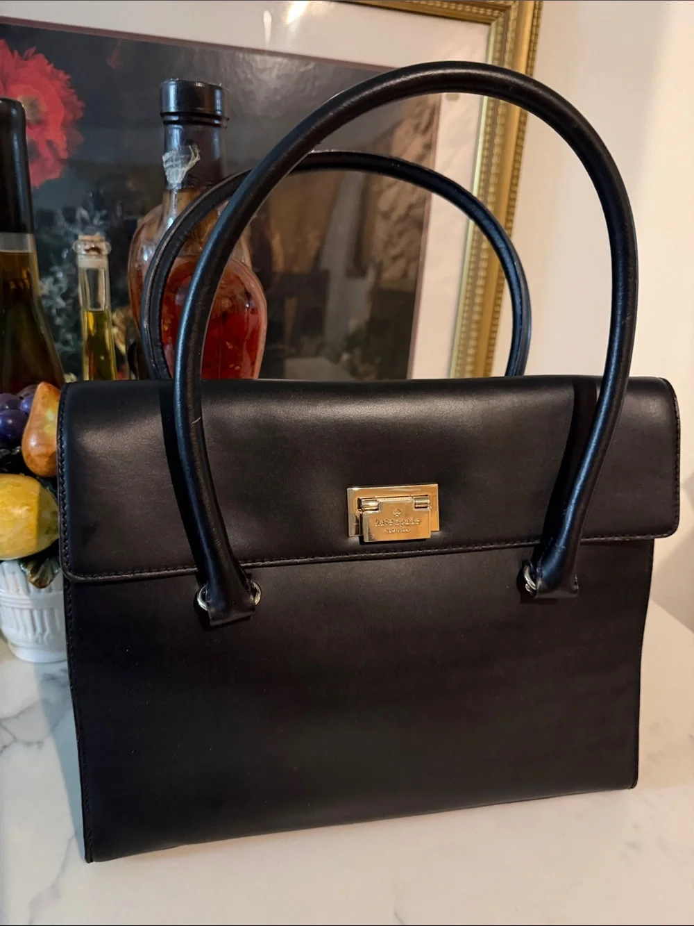 kate spade structured black