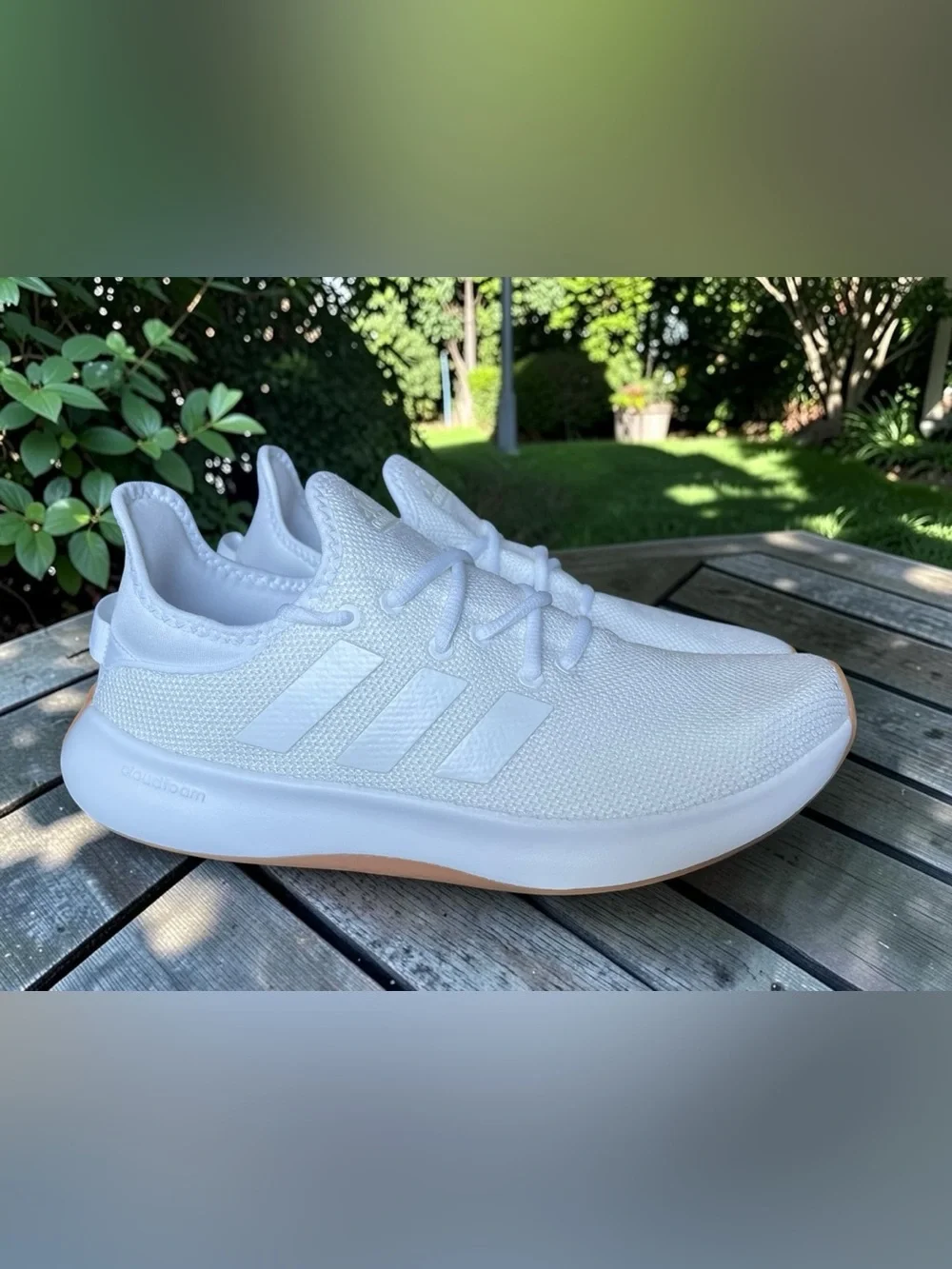adidas Coudfoam Pure SPW White Knit Size 10 Women