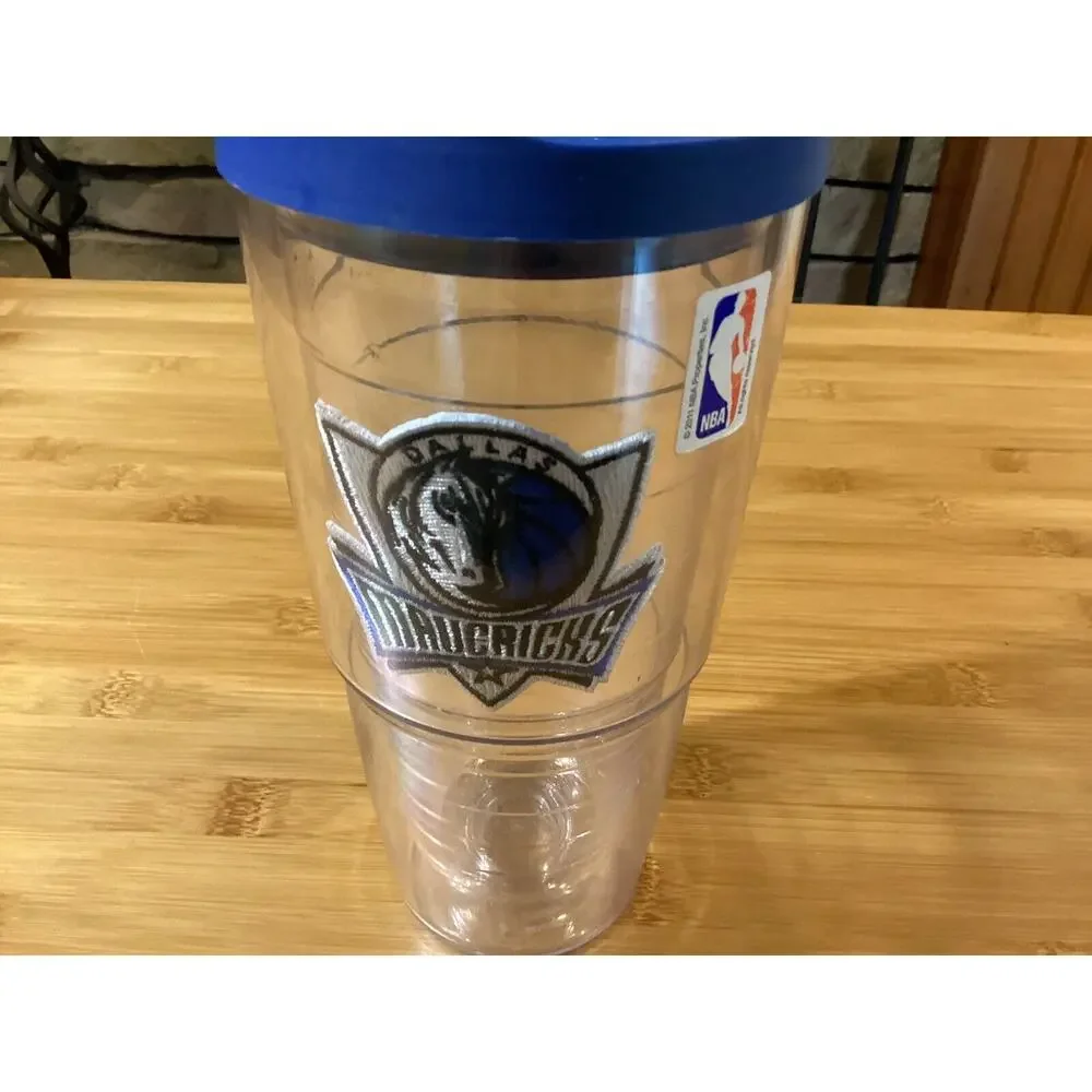 Tervis 24 Oz Clear Insulated Tumbler with Lid‎ Dallas Maverick - 2011