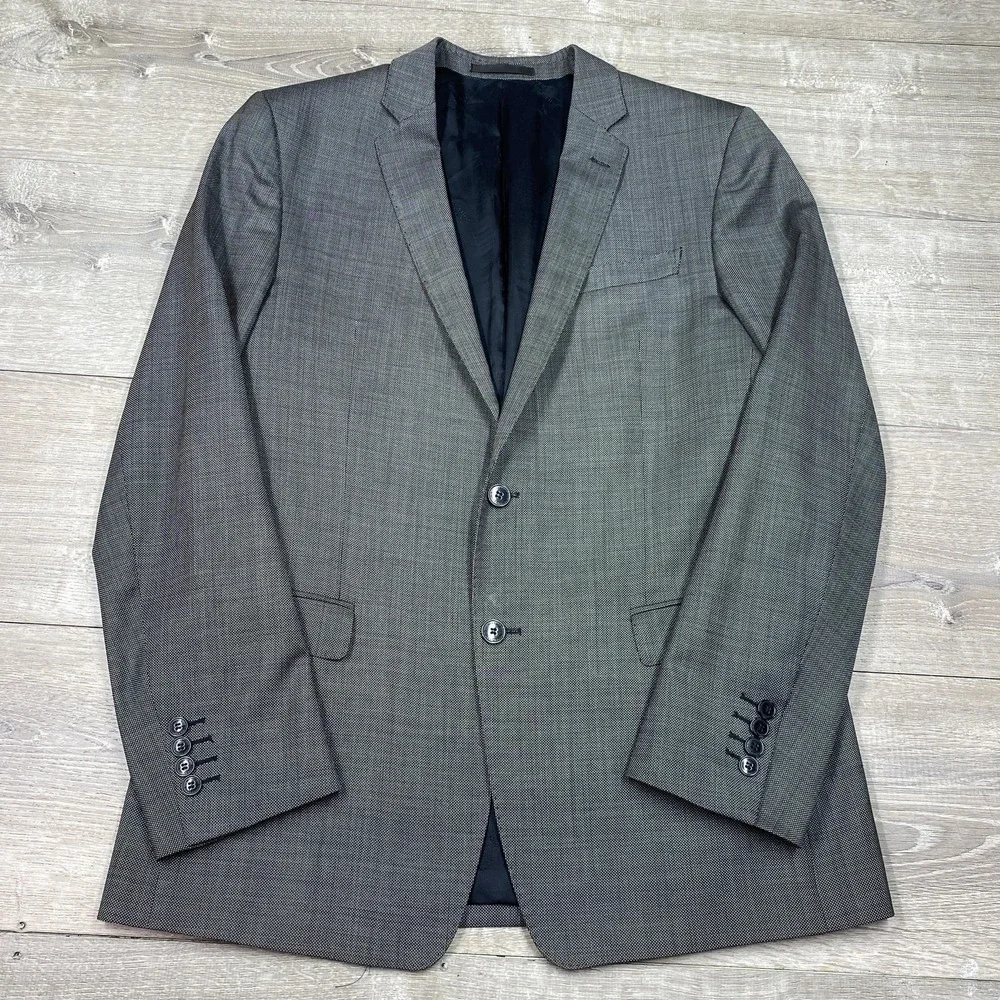 Versace Collection Blazer Mens‎ 42 R Gray Two-Button Notch Lapel Suit Jacket