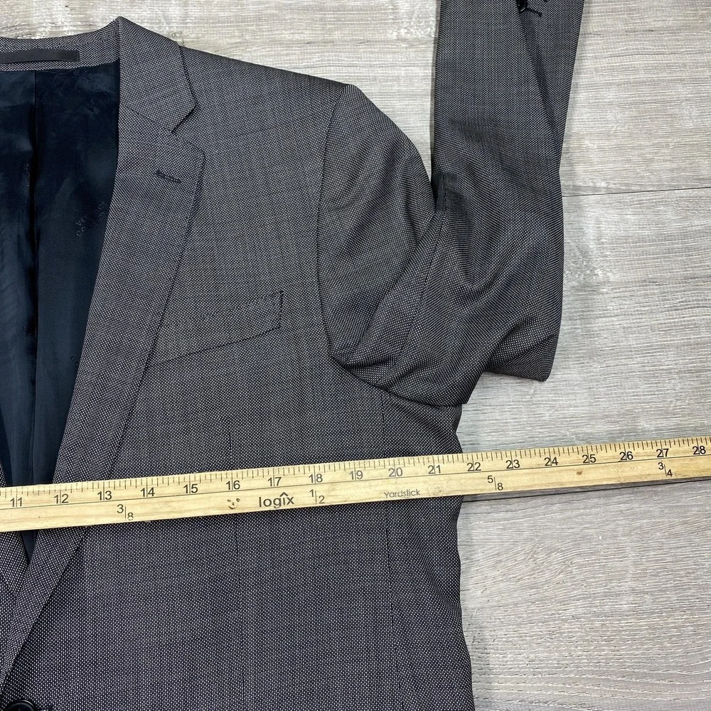 Versace Collection Blazer Mens‎ 42 R Gray Two-Button Notch Lapel Suit Jacket