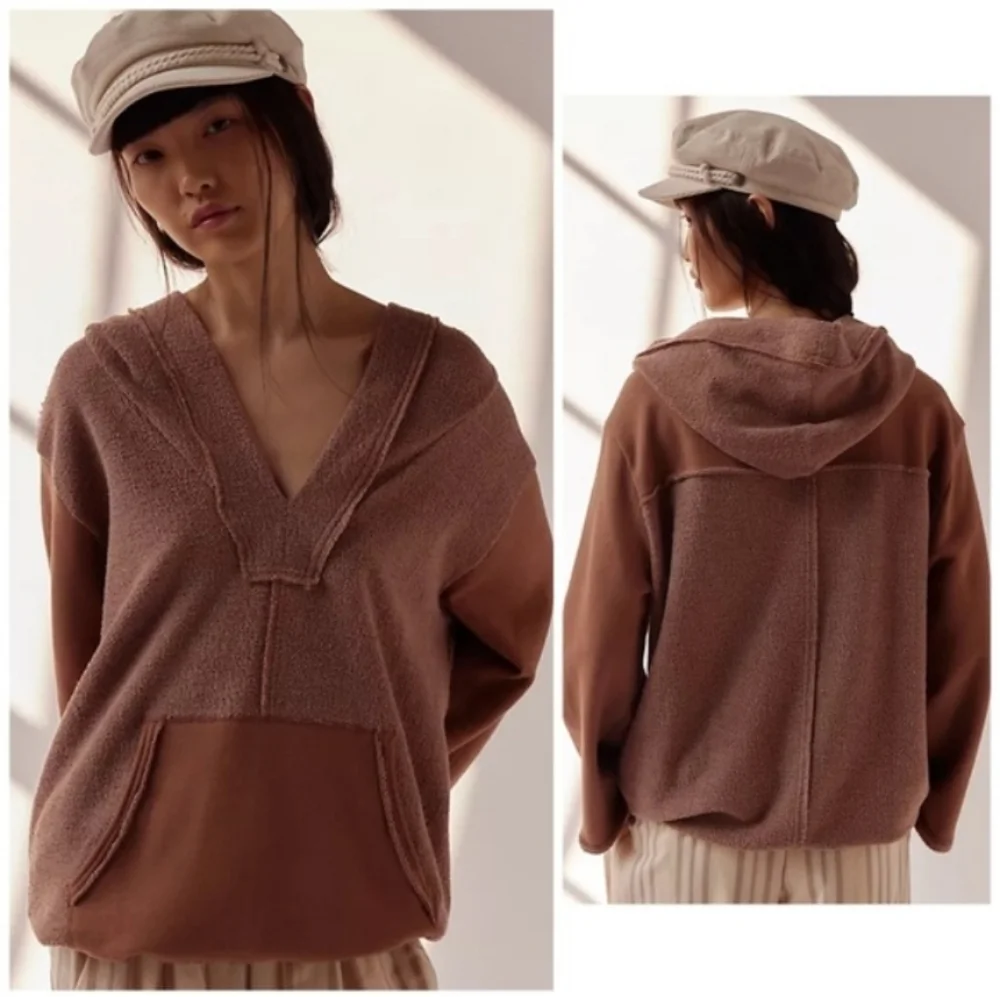 New Without Tag Free People RAVEN Pullover Hoodie