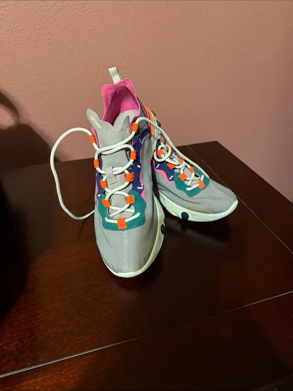 Nike women’s- Gray with Pink, Teal & Orange Accents