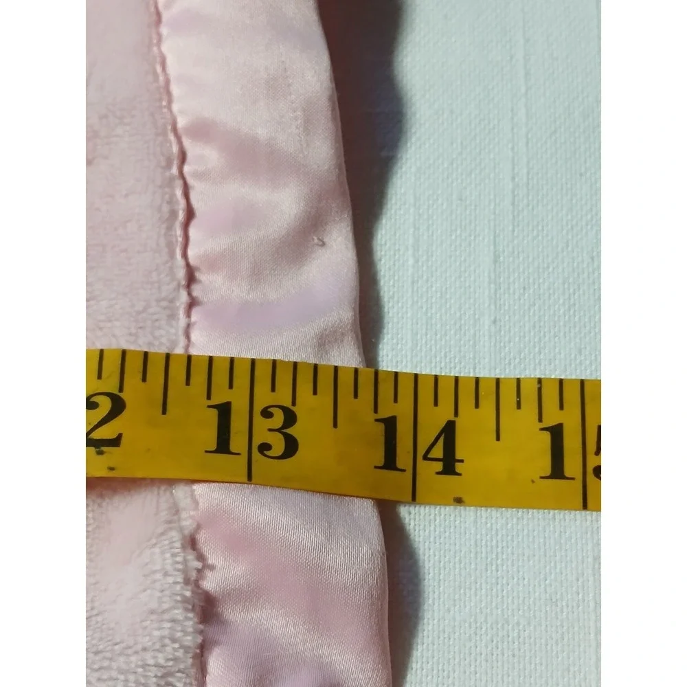 Carters White Kitty Lovey Security Blanket Plush Satin Pink